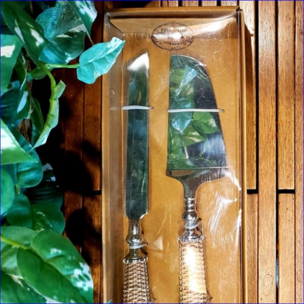 PORTOFINO HOME Party Serving Set - Dessert/Salad/Cocktail/Spreaders - NIB - Picture 9 of 11